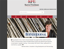 Tablet Screenshot of karenfriedman.com
